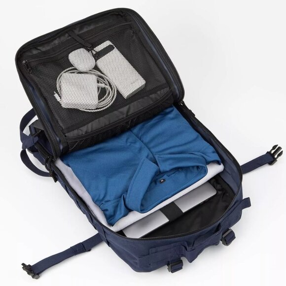 45L Tactical Backpack Blue Waterproof Multi Compartment for Hiking, Camping - Picture 4 of 6